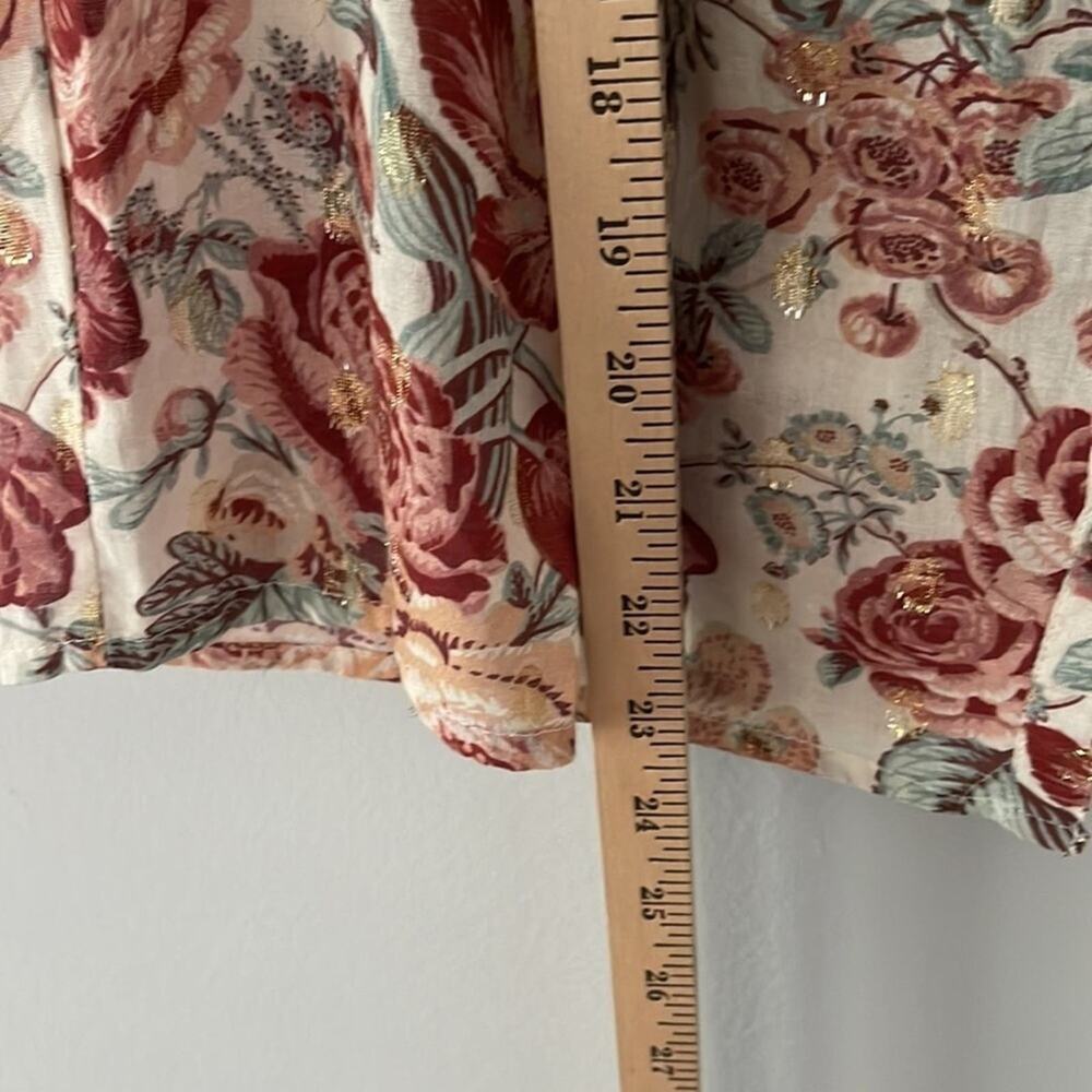 Rebecca Taylor Women's Floral Top  La Vie Lucciene Size S Business Casual Travel - Picture 6 of 8